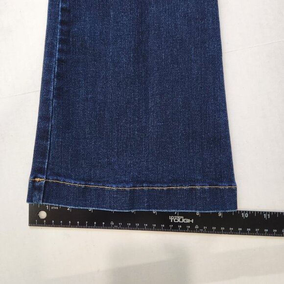 Spanx EveryWear Flare Jeans S Petite Dark Wash Blue Pull On Stretch Denim 20327Q - Picture 7 of 12